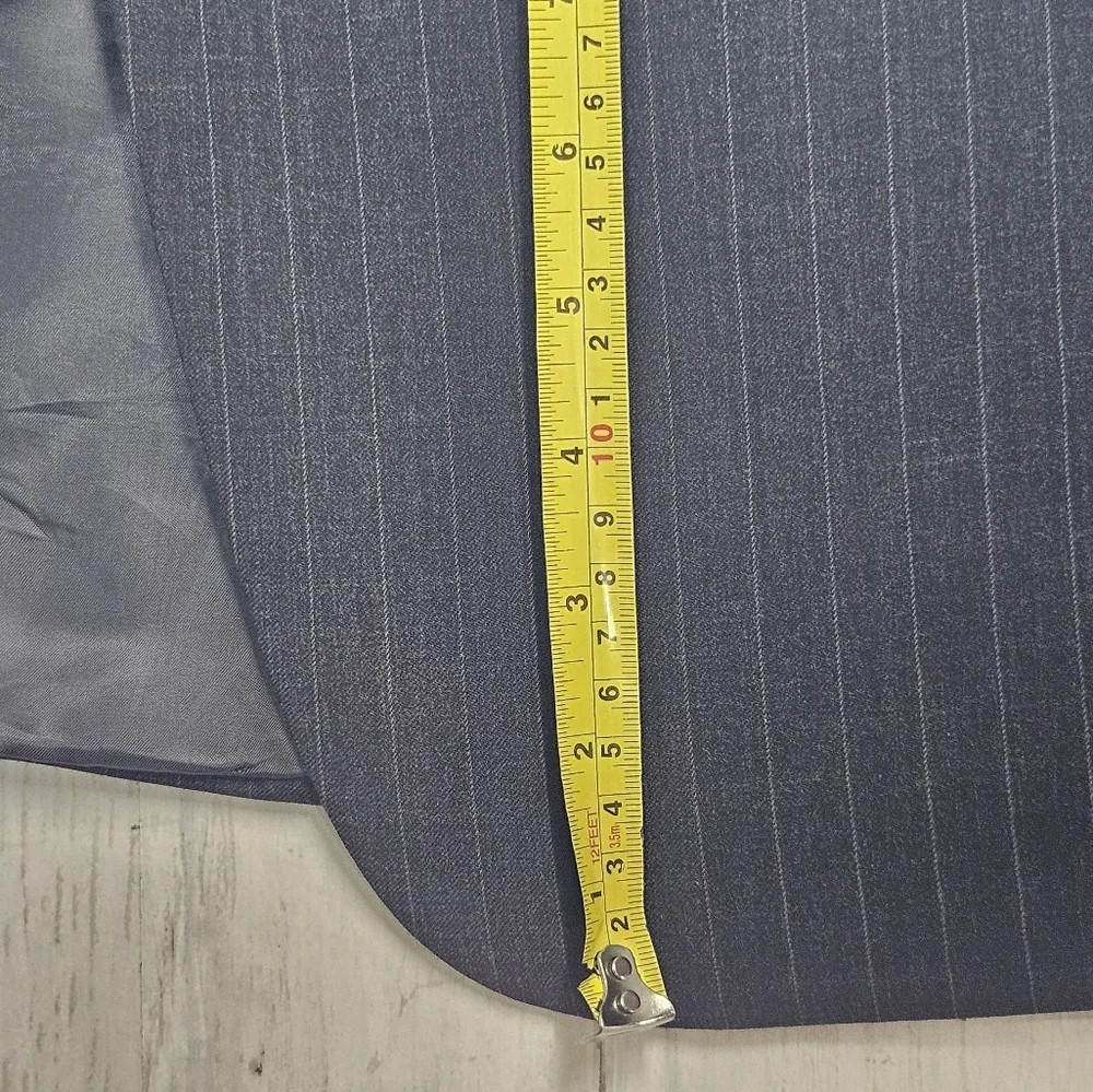 Vintage Brooks Brothers Sport Blazer Gray Pinstripe Wool 44L Waist 39 Classic